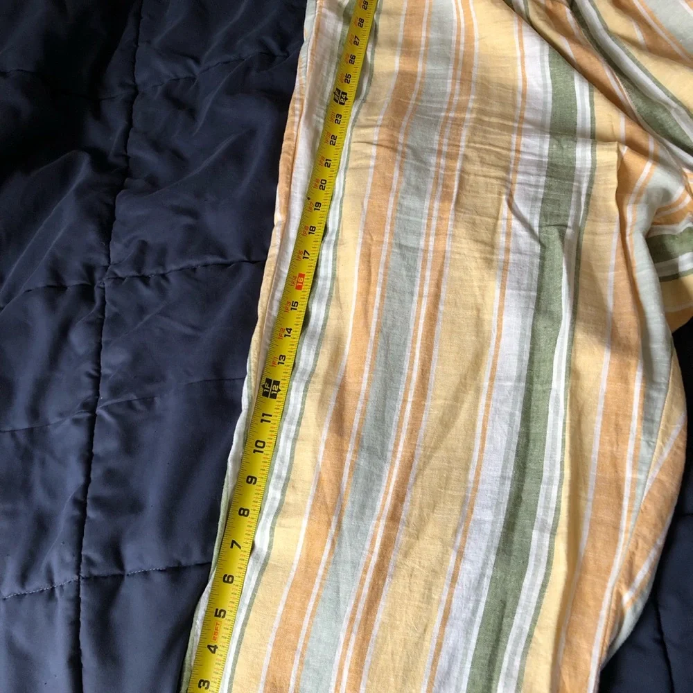 croft & barrow Yellow, Green and White Striped Capris - Picture 3 of 5